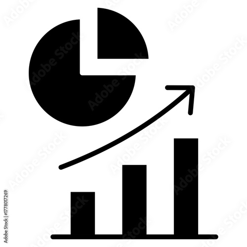 Market Share Glyph Icon
