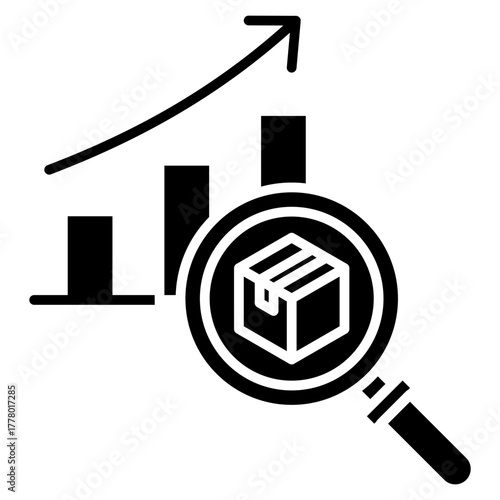 Demand Analysis Glyph Icon
