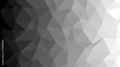 Dark Gray Low Poly Background – Abstract Polygonal Geometric Texture for Modern Design and Presentations