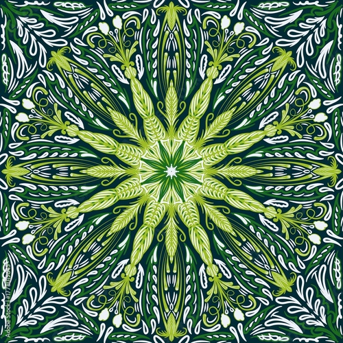 Ethnic Tribal Argyle Seamless Pattern. Abstract Mosaic Geometric Diamond Shapes Colorful Background. Traditional Boho Ikat Ornament. Digital art illustration	