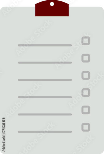Medical Clipboard Illustration – Flat Design Symbol of Healthcare Documentation