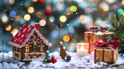 Kids_style_Christmas_cottage_with_gifts