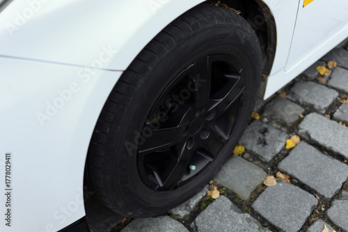 Car tire, car wheel, rubber