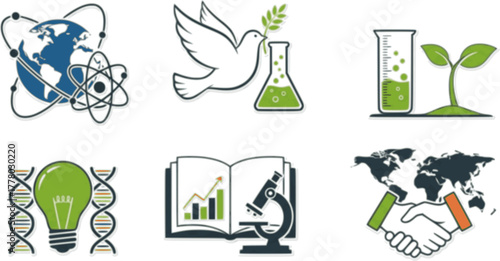 Vector art of world science day for peace and development 