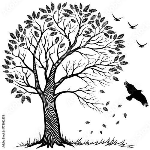 clean energa human fingerprint pattern turns into a forest canopy