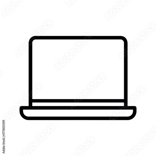 Smartphone Outline with Blank White Screen for App Design and Mockup Presentation