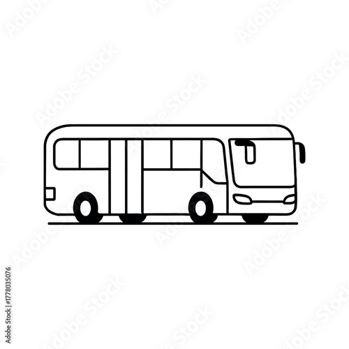 Isolated Scooter Silhouette on White Background for Transportation