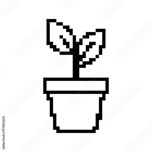 Pixelated Bicycle Illustration for Web Icons and Retro Gaming Element Design