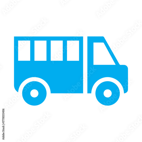 Transportation bus icon