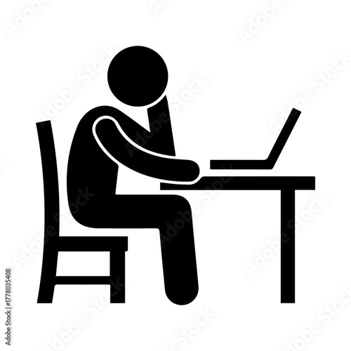 Person working on laptop