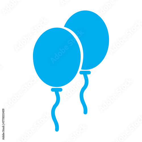 Two Blue Balloons