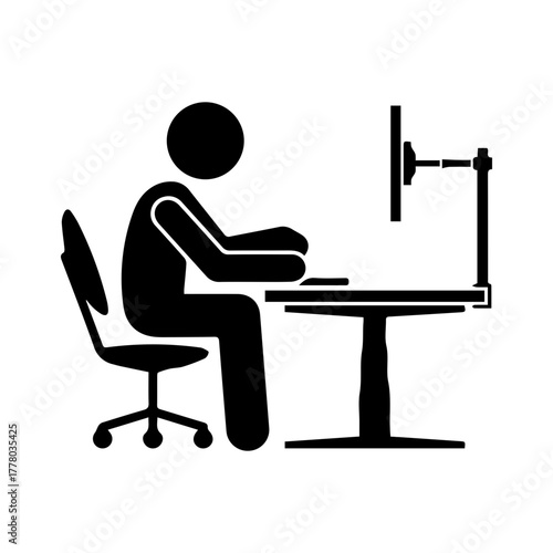 Person working on computer
