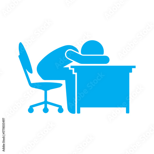 Tired Worker Icon