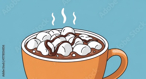 Wallpaper Mural Hot Chocolate with Marshmallow Torontodigital.ca