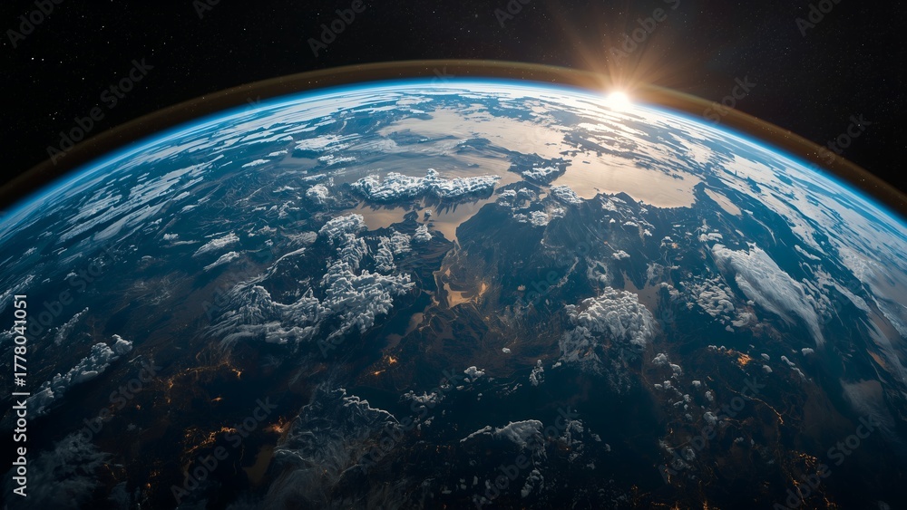 Fototapeta premium planet earth in space