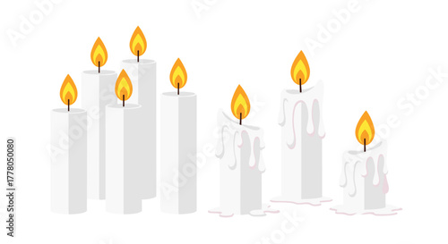 Elegant candle light illuminating hope and remembrance for memorial events or spiritual moments