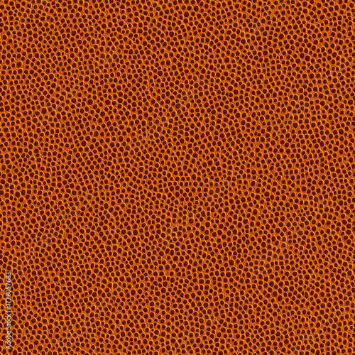 Detailed, seamless orange basketball leather texture, no shadows or shading