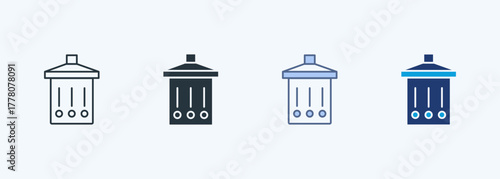 Garbage Multiple Style Icon Collection