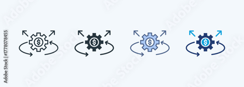 Efficiency Multiple Style Icon Collection