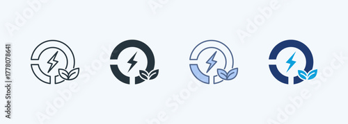 Renewable Energy Multiple Style Icon Collection