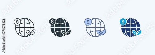 Green Economy Multiple Style Icon Collection