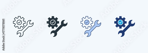 Repair Tools Multiple Style Icon Collection