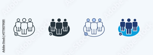 Social Sustainability Multiple Style Icon Collection