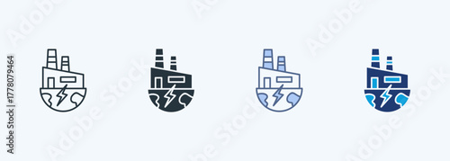 Geothermal Multiple Style Icon Collection