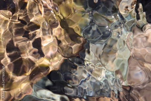 water sparkles like pebbles