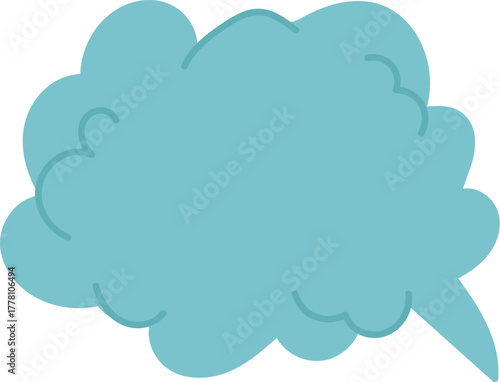 Cloud Shaped Speech Bubble