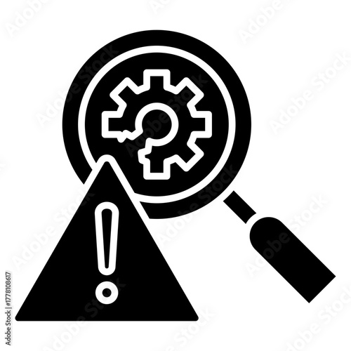 Error Detection Glyph Icon