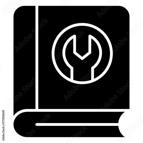 Guide Book Glyph Icon