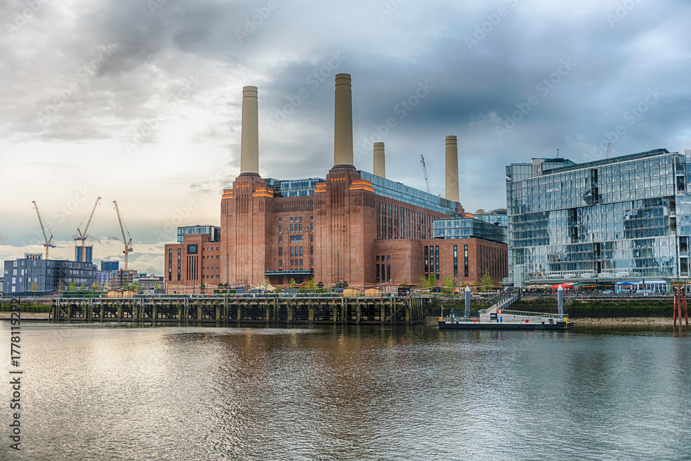 Obraz premium Battersea Power Station, iconic building and landmark in London, UK