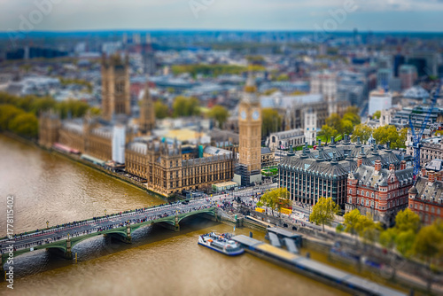Westminster Bridge, Big Ben and the Parliament, London, England, UK