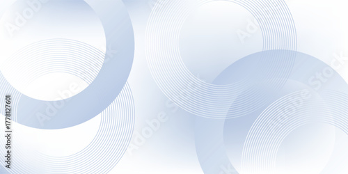 Abstract blue modern background with circle line elements. Digital technology concept. Vector eps10
