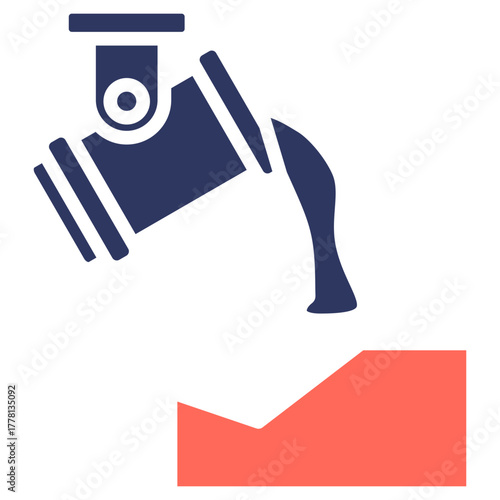 Steel Industry glyph color icon