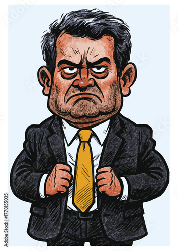 Bad mood man version2 - color mode