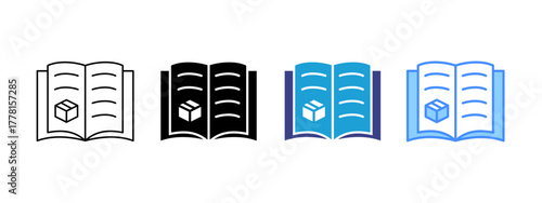 Catalog  Collection icon set multiple style collection