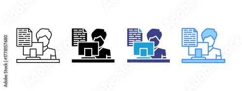Freelancer  Collection icon set multiple style collection