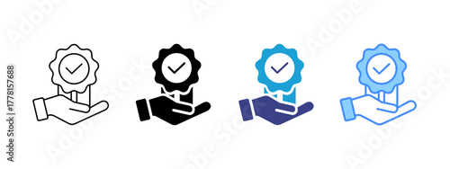 Guarantee Collection icon set multiple style collection