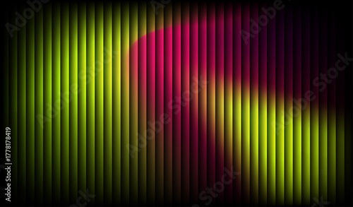 Vibrant abstract background featuring glowing gradient colors with soft transitions and vertical stripe patterns. Modern digital artwork suitable for creative design, wallpapers, branding, posters etc