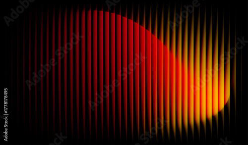 Vibrant abstract background featuring glowing gradient colors with soft transitions and vertical stripe patterns. Modern digital artwork suitable for creative design, wallpapers, branding, posters etc