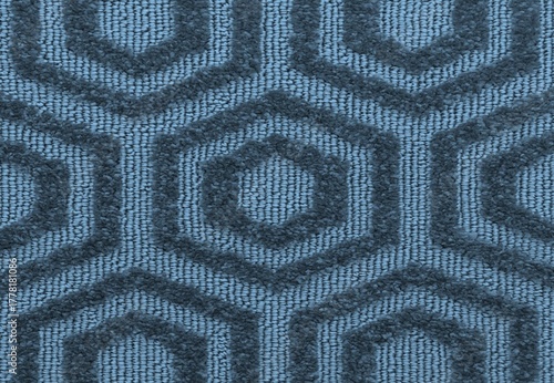 background texture of the carpet with hexagonal paving motif