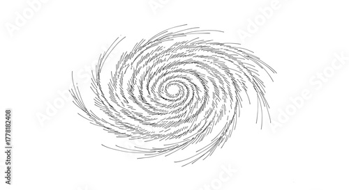 Abstract Whirlwind: A Minimalist Design with Dynamic Linear Elements