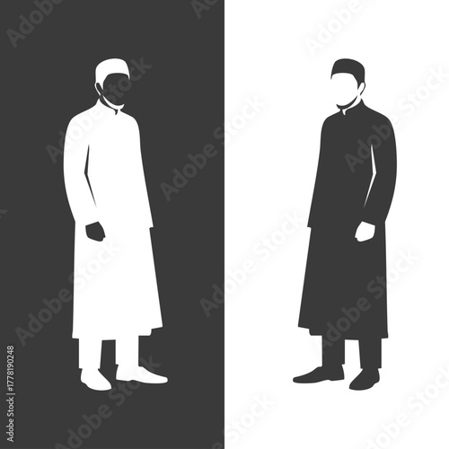 arab_male_silhouette_muslim_attire_black_white_logo