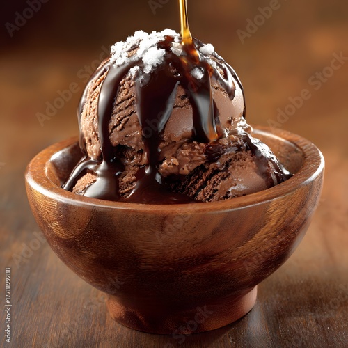 chocolate ice cream, generation AI 
