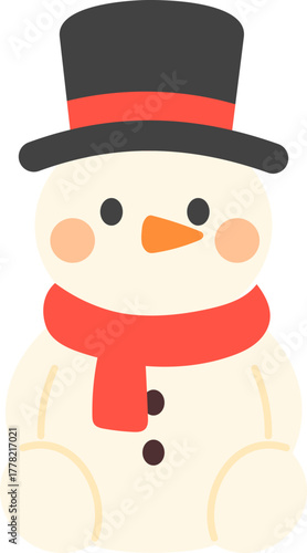 Sitting Cute Christmas Character