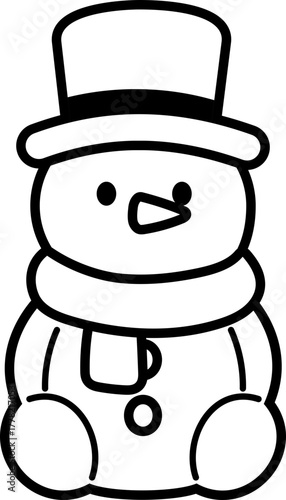 Sitting Cute Christmas Character