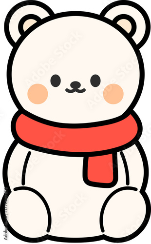 Sitting Cute Christmas Character