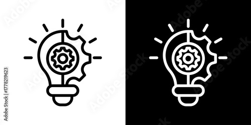 Innovation  Icon Of Line Black And White Style 